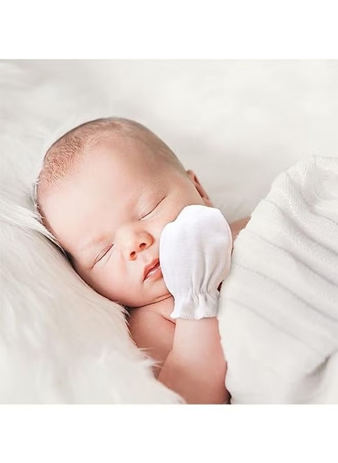 Generic 4 Pair Baby Anti Scratch Mittens for Newborn Boys Girls, Elasticity Adjustable Breathable Meshes No Scratching Gloves Mitts Mits, Suit 0-12 Months Boy And Girl  - Image 5