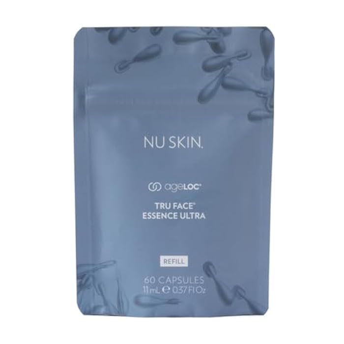 Nu Skin ageLOC Tru Face Essence Ultra Refill Pouch | Skincare Serum to Support Contoured & Youthful Appearance | 60 Convenient Capsules for Instant Firming, Skin Tightening & Contour Enhancement - Image 1