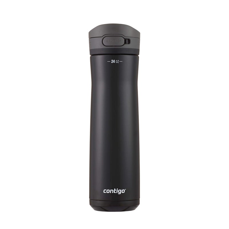 Contigo Jackson Chill 2.0 Stainless Steel Water Bottle with AUTOPOP Lid, 24oz, Licorice - Image 1