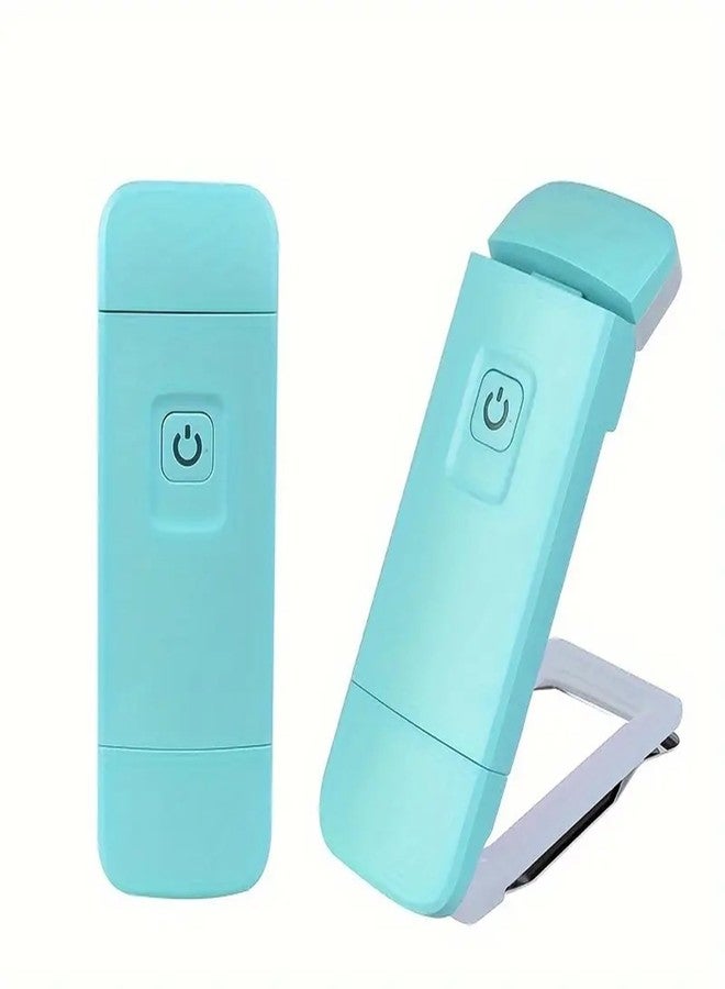 MOCA USB Rechargeable Book Light for Reading in Bed, Clip-on LED Bookmark Lamp with Memory Function, Reading Light with Timer, 3 Colours & 4 Brightness Levels, Book Lamp for Book Lovers, Kids (Cyan) - Image 1