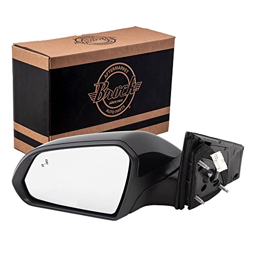 Brock Replacement Drivers Power Side View Mirror w/Blind Spot Detection fits 2018 Sonata replaces HY1320237 87610C2620 - Image 1