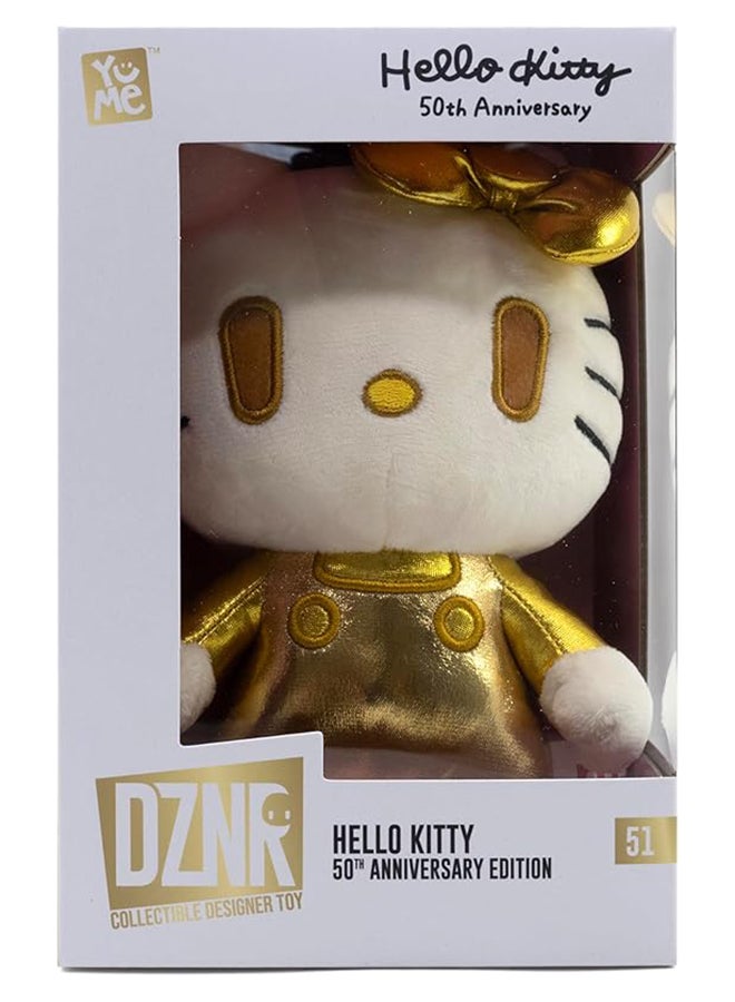 YuMe تمثال محشو سانريو DZNR هالو كيتي إصدار ذهبي 18 سم - Image 3