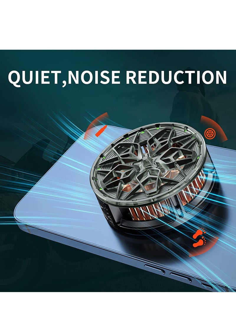 Generic - Magnetic Mobile Phone Cooler,Semiconductor Heatsink 15W high power intelligent temperature control Larger Cooling Area Quieter Portable Cooling Fan for iPhone/ Android/ Tablet/ iPad - Image 1