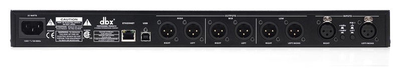 dbx DriveRack PA2 Two-Input, Six-Output Complete Loudspeaker Management Processor with LCD Display & USB Connector, Black, 3.80 x 11.00 x 22.00 inches - Image 3