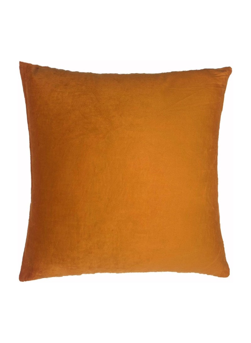 Velvet Sofa Decorative Cushion Pillowcase 2 Pcs Set (No Inserts Include) Soft Modern Style Suitable for Home Decoration Such as Car Sofas Beds Benches Etc(18 * 18 Inch) (Brown)  - Image 3