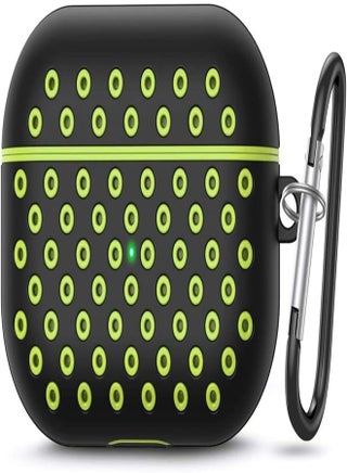 Case Compatible with AirPods 3 Wireless | Soft Silicone, Waterproof cover with Keychain for Boys, Girls, Kids | Funky Cool Airpod Case, Multi Colour Spotty Design For Airpods 3rd Gen (Black & Green) - pzsku/Z82139D7A4B01AE8C7D36Z/45/_/1742338663/3994714c-79f0-48c7-8638-d79682262f39