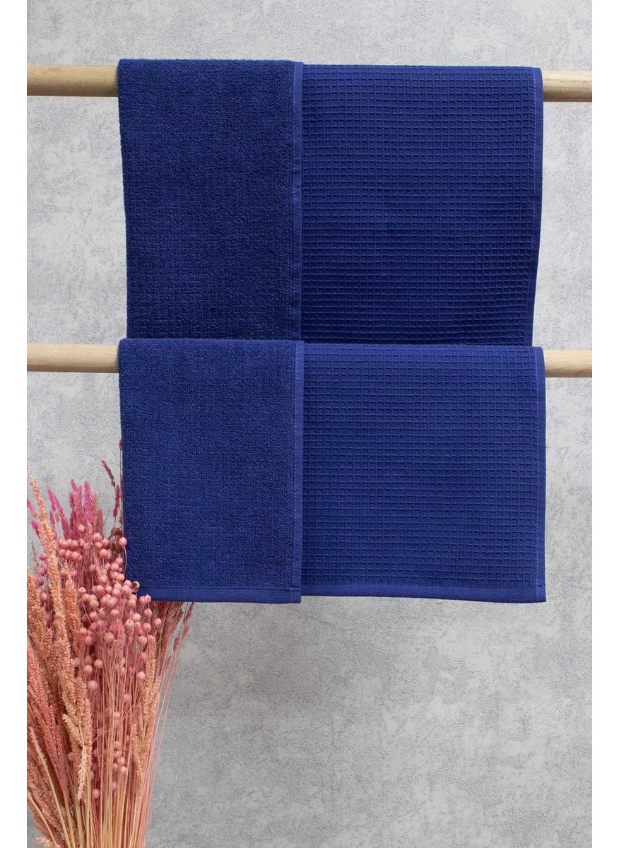 class 100% Cotton Inside Terry Outside Pique 50 x 90 Towel Honeycomb  - Image 1