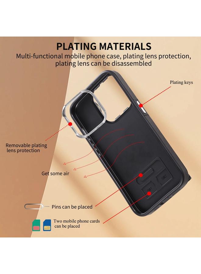 Zaboon Case For iPhone 11 Brushed Texture Wallet Ring Holder Phone Case - Image 4