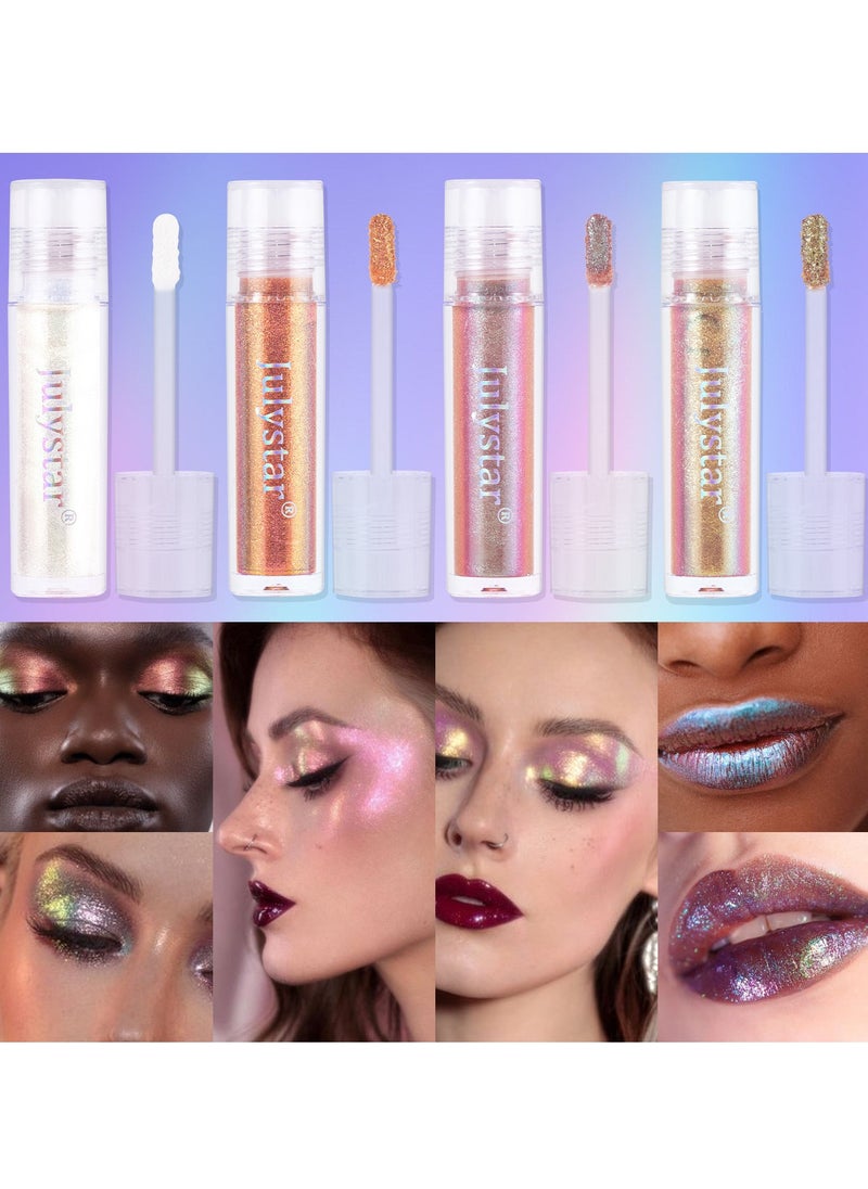 Julystar Liquid Eye Shadow – Long-Lasting, Shimmering Color for Eyes  - Image 2