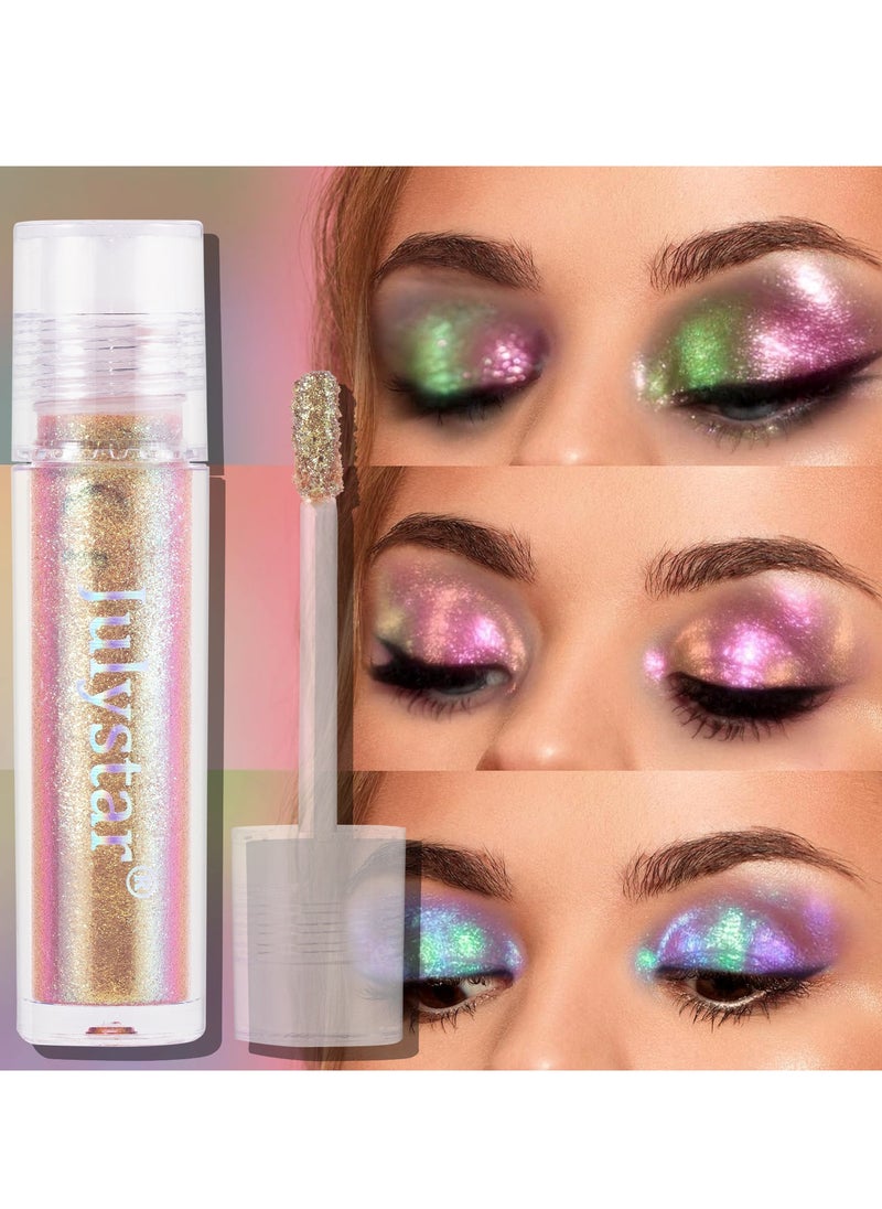 Julystar Liquid Eye Shadow – Long-Lasting, Shimmering Color for Eyes  - Image 3