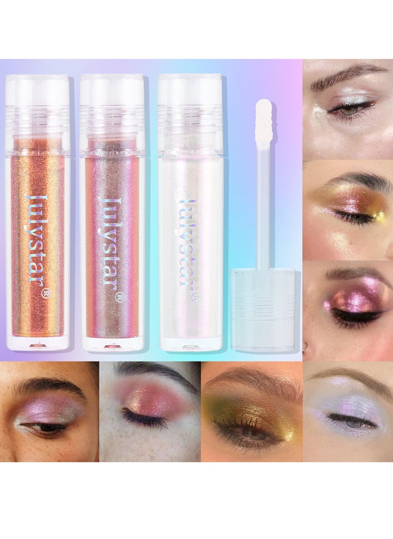 Julystar Liquid Eye Shadow – Long-Lasting, Shimmering Color for Eyes  - Image 4