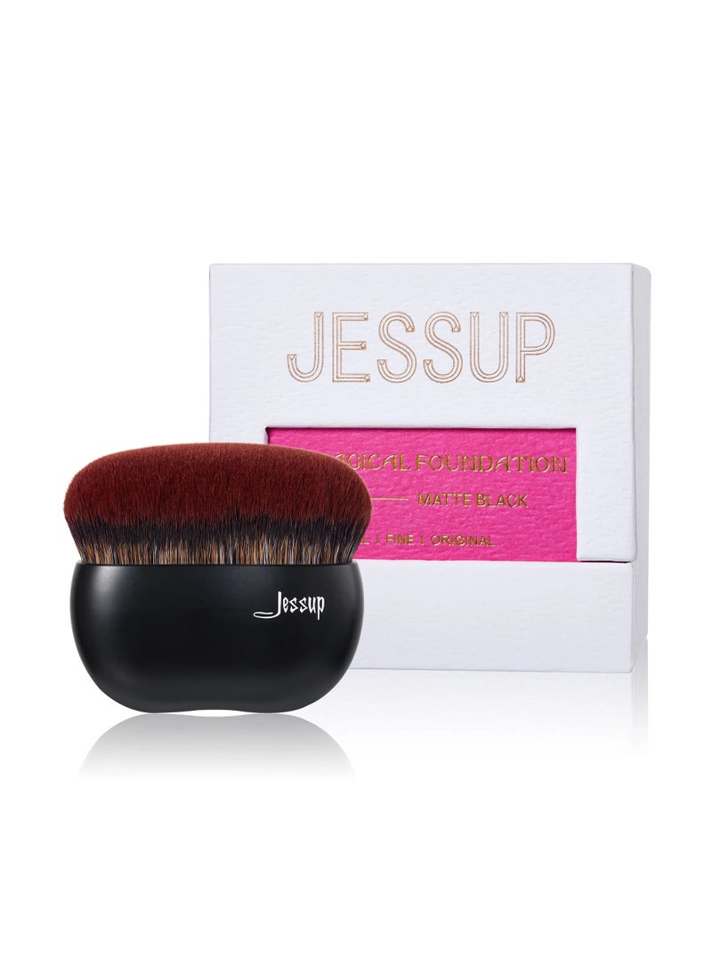 Jessup Jessup Foundation Brush Makeup Brushes 1 Pcs Flat Foundation Contour Face Powder Blush Liquid Cream Matte Black SF001  - Image 1