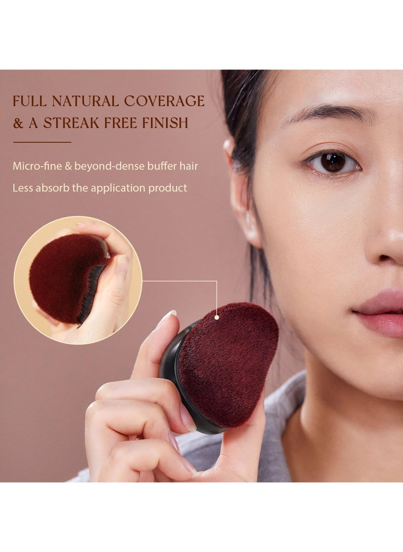 Jessup Jessup Foundation Brush Makeup Brushes 1 Pcs Flat Foundation Contour Face Powder Blush Liquid Cream Matte Black SF001  - Image 4