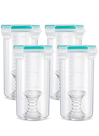 SYOSI 4 Pcs Paint Container with Stainless Steel Mixing Ball, Touch up Paint Plastic Paint Containers with Lids, Paint Storage Containers Airtight Paint Container for Leftover Paint (400ml) - pzsku/Z82140EB68BA9D20EA9D6Z/45/_/1684480982/83edef8a-1f1a-466a-ad58-d8a3b1d1a8b8