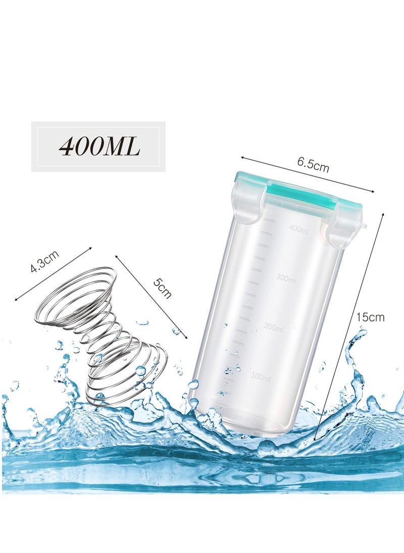 SYOSI 4 Pcs Paint Container with Stainless Steel Mixing Ball, Touch up Paint Plastic Paint Containers with Lids, Paint Storage Containers Airtight Paint Container for Leftover Paint (400ml)