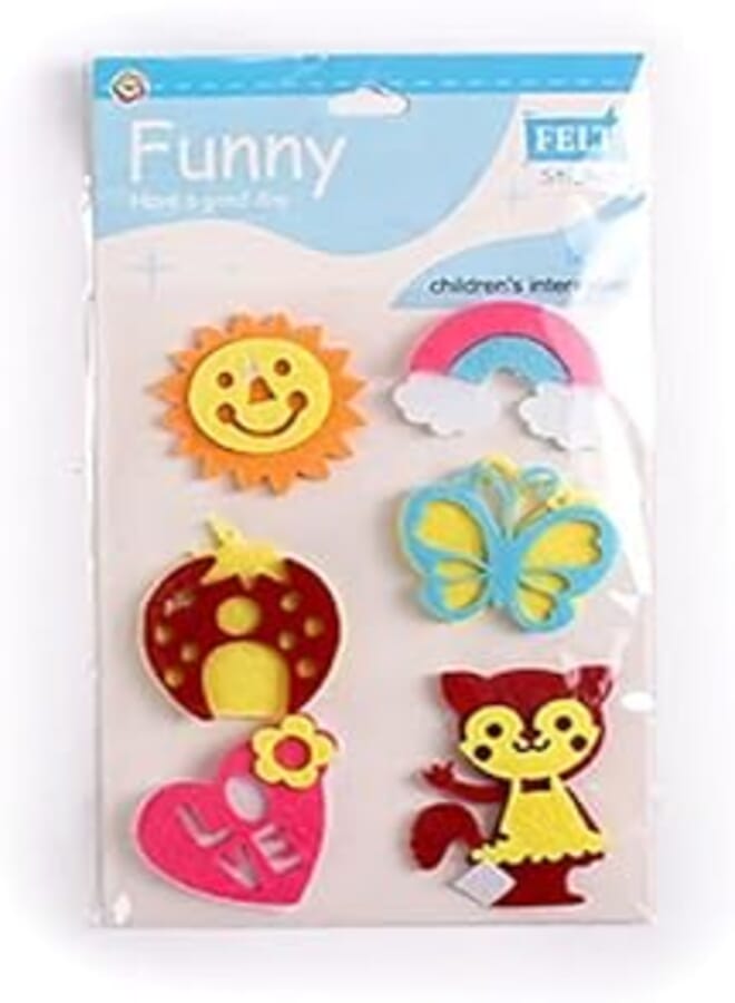 Yiwu AAA Shapes Sticker for Kids, 12 cm x 21 cm Size