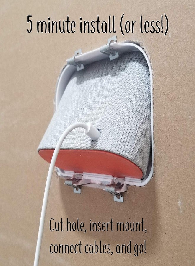 Mount Genie Simple Built-in Google Nest Hub Gen 2 Wall Mount [Does NOT FIT 2018 Gen 1]: The Perfect Smart Home Command Center | PoE Option Available | Designed in The USA - Image 5