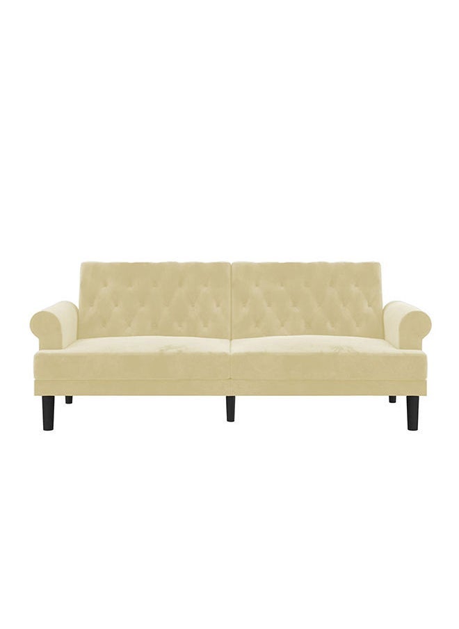 صوفة ديباج شوكولا | 3 - مقاعد صوفا من المخمل 212x82x84 سم   - سكري - Image 3