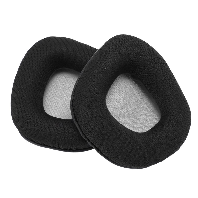 Replacement Ear Pads Black Gray Mesh: High-density Memory Foam Protein Leather - Noise Isolation Breathable Stitching - Easy Install Ear Cushions for Corsair Void Series Headphones - Image 2