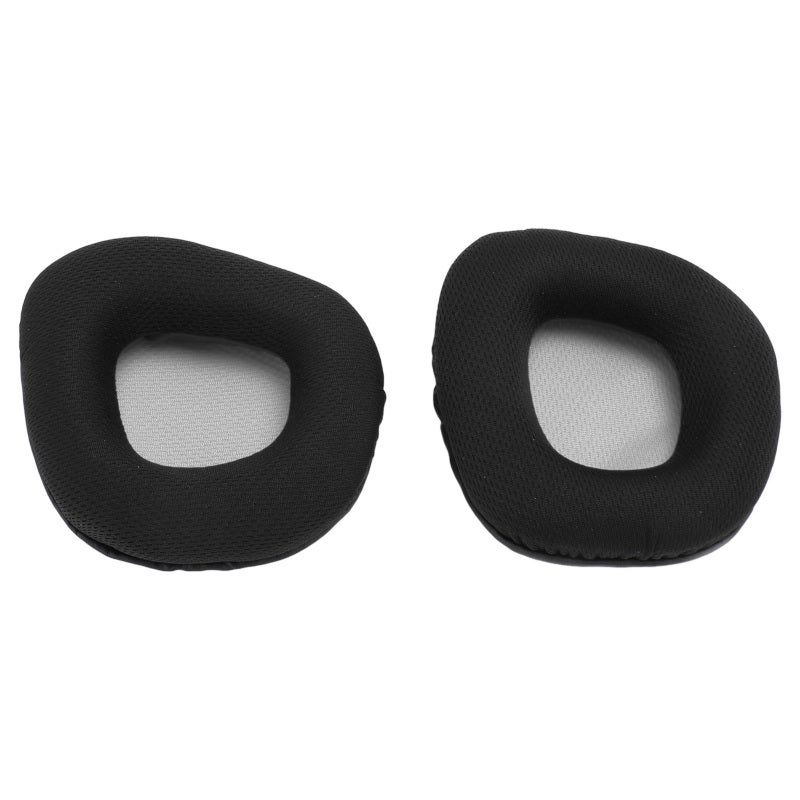 Replacement Ear Pads Black Gray Mesh: High-density Memory Foam Protein Leather - Noise Isolation Breathable Stitching - Easy Install Ear Cushions for Corsair Void Series Headphones - Image 5