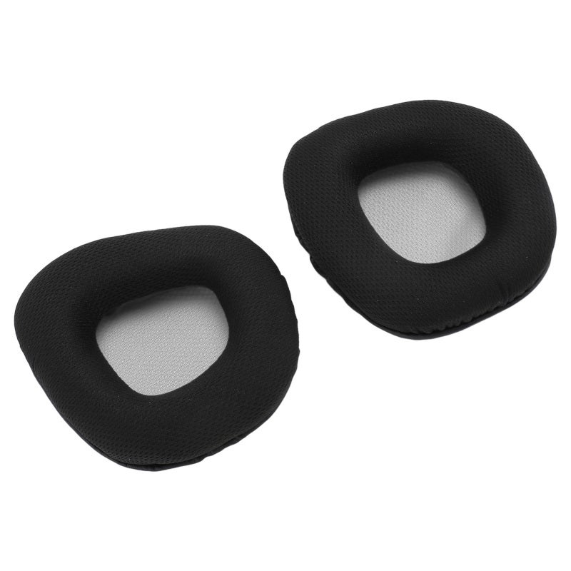 Replacement Ear Pads Black Gray Mesh: High-density Memory Foam Protein Leather - Noise Isolation Breathable Stitching - Easy Install Ear Cushions for Corsair Void Series Headphones - Image 4