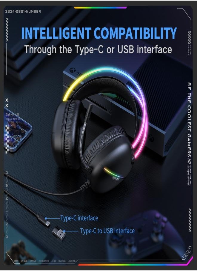 onikuma - ONIKUMA X33 Headset Gaming Wired USB typec Mobile Gaming Headset - Image 1