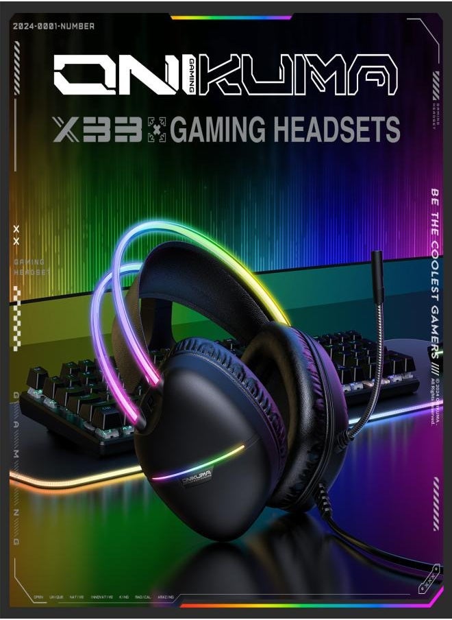 onikuma - ONIKUMA X33 Headset Gaming Wired USB typec Mobile Gaming Headset - Image 1