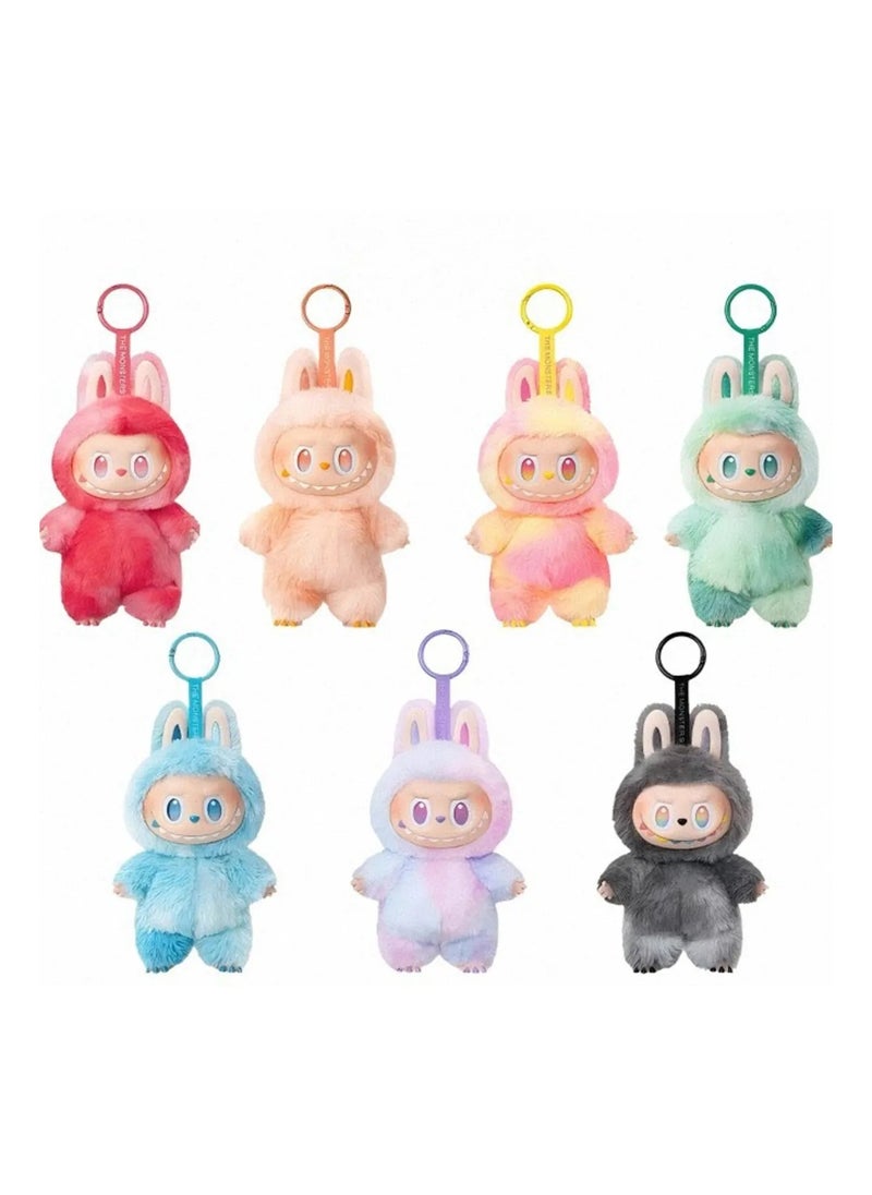 POP MART Labubu Vinyl Face Doll Pendant Plush Toy Mix Color 7pcs  - Image 1