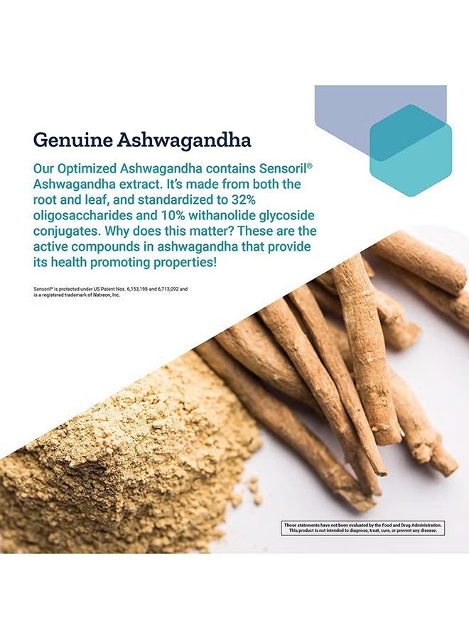 Life Extension Optimized Ashwagandha,60Veg Caps (Pack of 2) - Non-GMO, Gluten Free, Vegetarian Capsules - Image 4