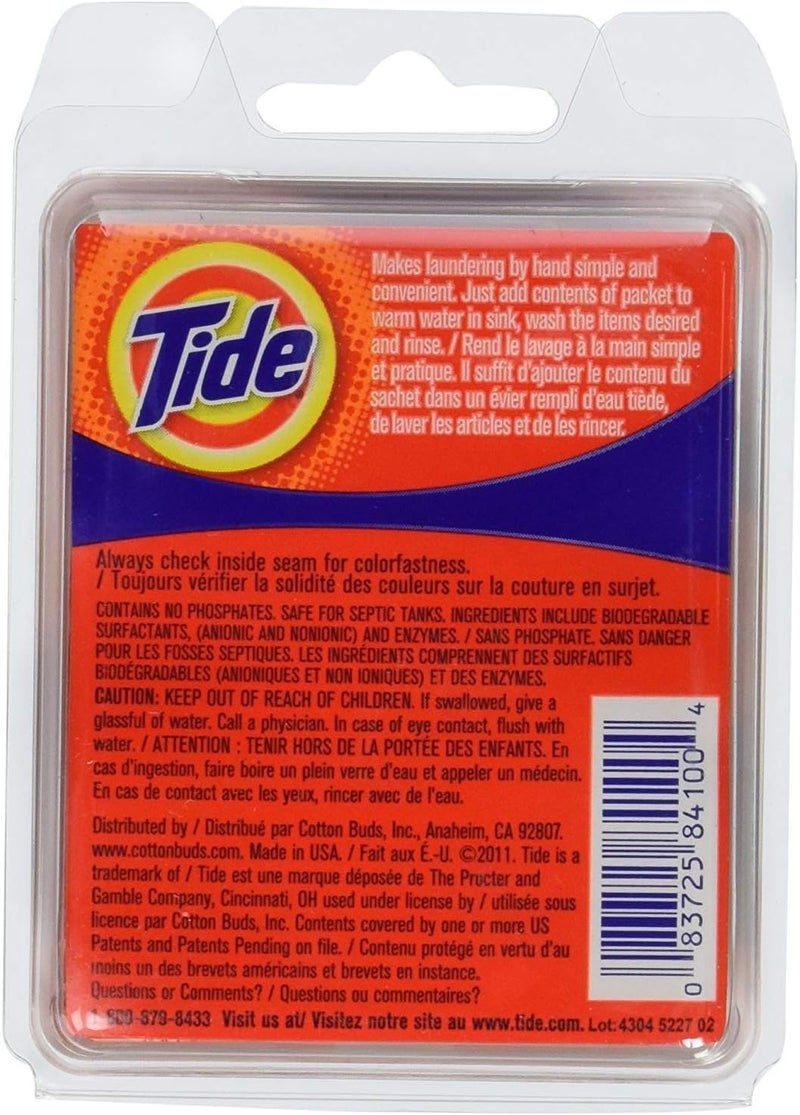 Tide Travel Sink Packets 3ct Laundry Detergent for Hiking, RV, Camping, Backpacking, Outdoors, International (Pack of 2) - Image 2