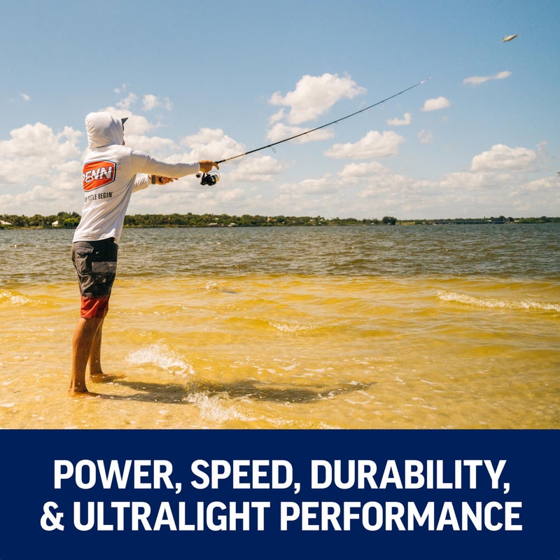 PENN 7â€™ Pursuit IV 2-Piece Fishing Rod and Reel (Size 4000) Inshore Spinning Combos, 7â€™, 1 Graphite Composite Fishing Rod with 5 Reel, Durable and Lightweight, Black/Silver - Image 4