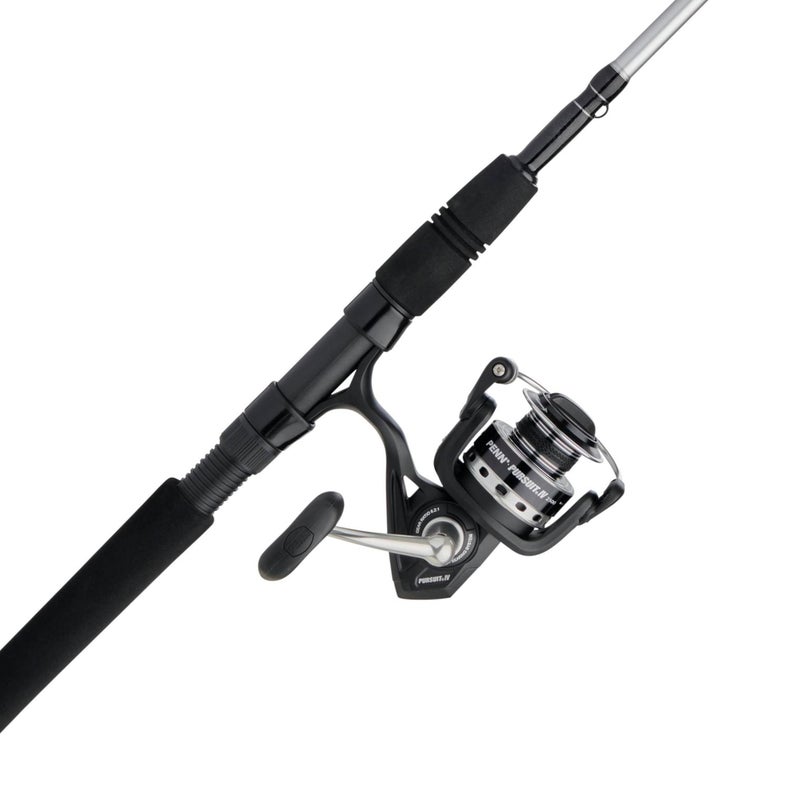 PENN 7â€™ Pursuit IV 2-Piece Fishing Rod and Reel (Size 4000) Inshore Spinning Combos, 7â€™, 1 Graphite Composite Fishing Rod with 5 Reel, Durable and Lightweight, Black/Silver - Image 1