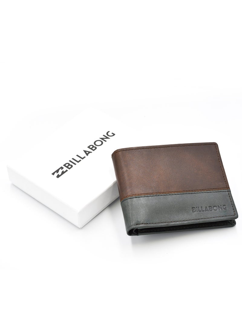Billabong - Billabong Mens Genuine Leather Brown Wallet - Image 1