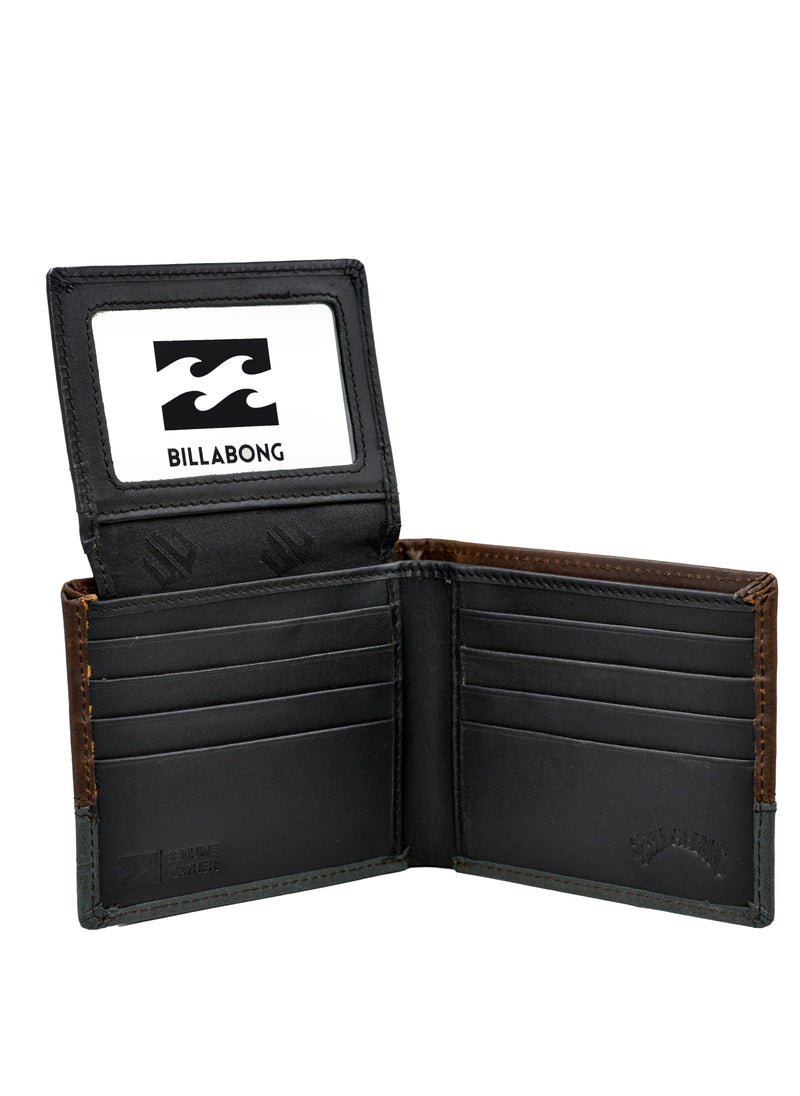 Billabong - Billabong Mens Genuine Leather Brown Wallet - Image 1