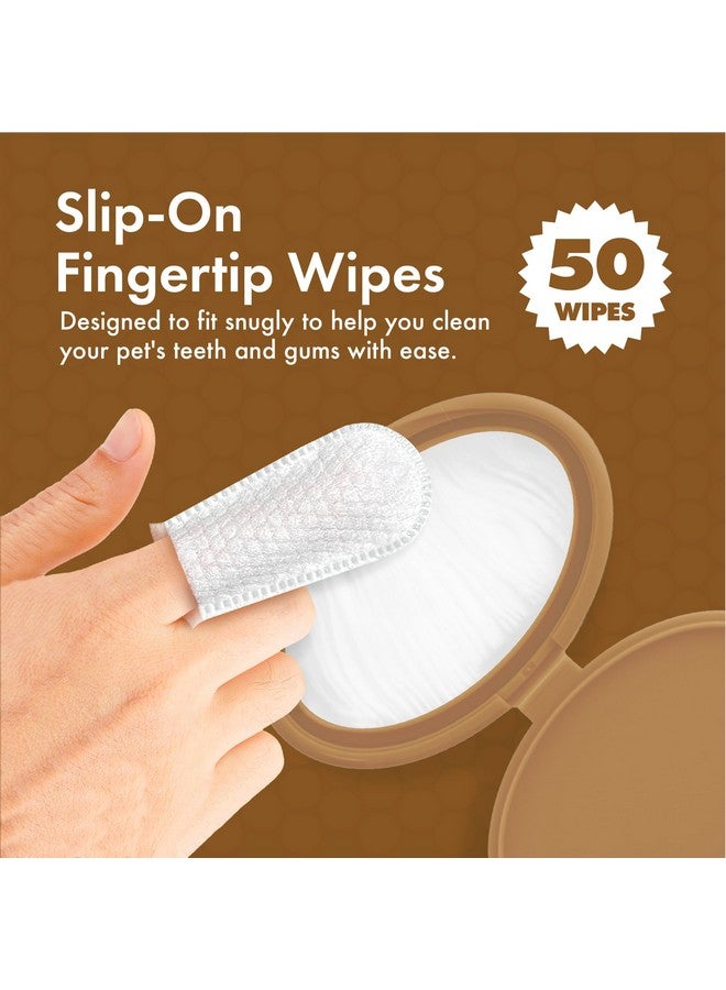 بيتكين مناديل تنظيف الأسنان من بيتكين للكلاب والقطط، 50 منديلًا للأصابع - سهلة الارتداء، ملائمة تمامًا، مصنوعة من نسيج ذي شعيرات دقيقة - تنظف الأسنان واللثة والبلاك والجير - مريحة، مثالية للمنزل والسفر - زبدة الفول السوداني - Image 4