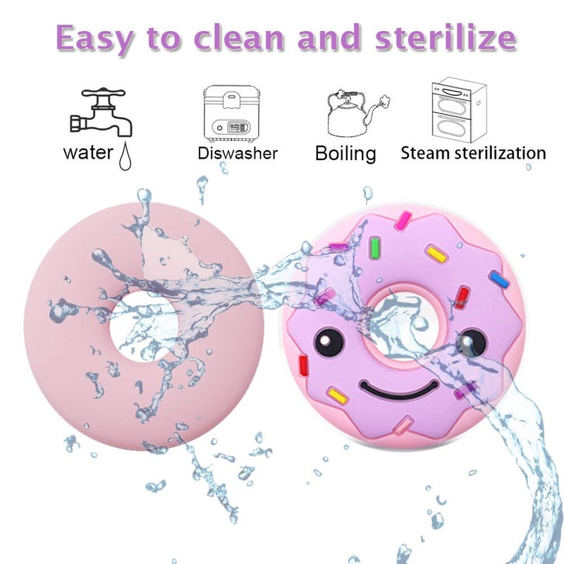 MaberryTech Direct Maberry Sensory Chew Necklace for Kids Adults, Silicone Donut Chew Toys for Autism Anxiety ADHD SPD or Special Needs, Stress Relief - Image 3