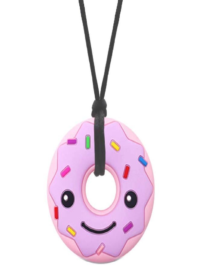 MaberryTech Direct Sensory Chew Necklaces for Kids Adults, Chew Toys for Kids with Autism Anxiety ADHD SPD or Special Needs, Silicone Donut Chewy Chewing Necklace Sensory Help to Relieve Stress - Image 1