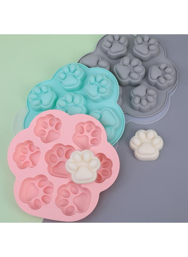 Factory Direct Supply Food Grade Cat Claw Mold 7 Even Pattern Baby Food Silicone Baking Pot Cake Mold Wholesale