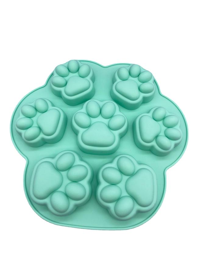 Factory Direct Supply Food Grade Cat Claw Mold 7 Even Pattern Baby Food Silicone Baking Pot Cake Mold Wholesale
