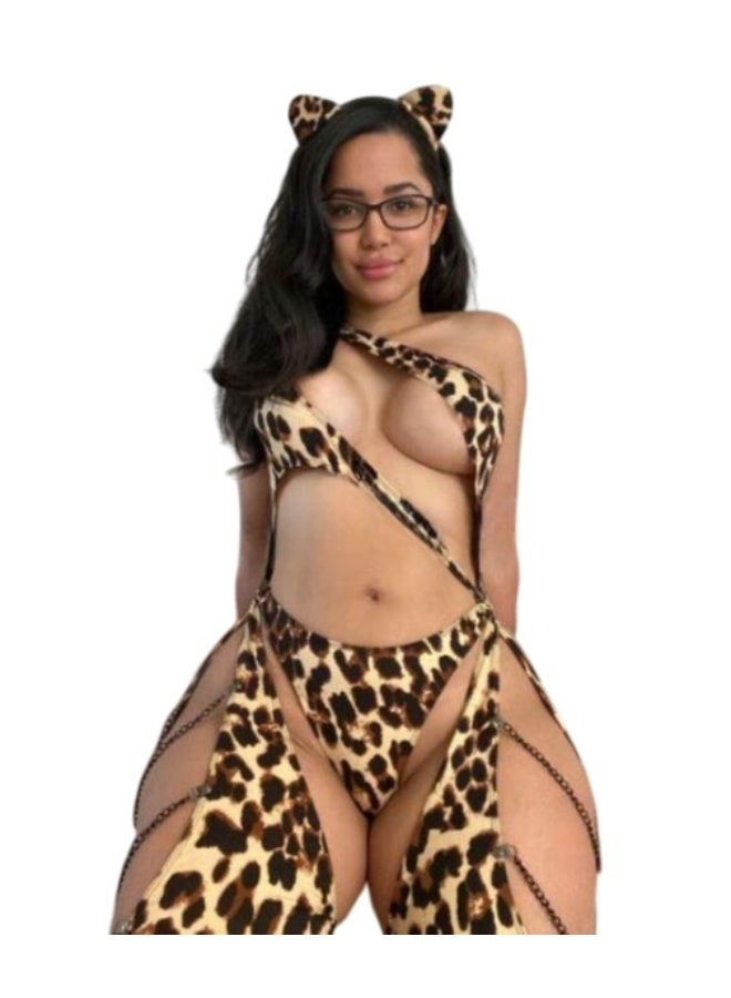 Lingerie for cosplay lovers. Jungle girl cosplay lingerie, a sexy jungle girl to make you more attractive. Babydoll nightgown, women's code 672 - Image 1