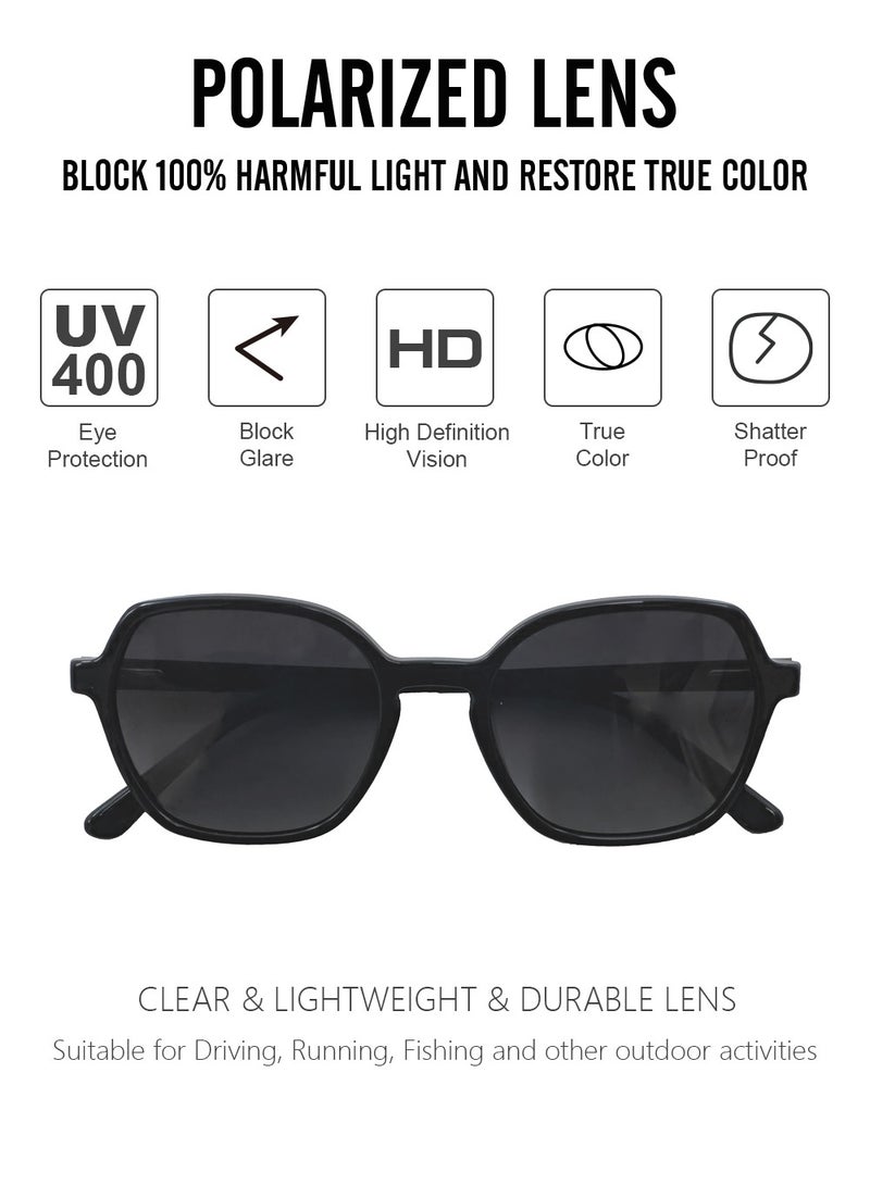 DLS Sunglasses for men and women - Oversized Acetate Frame with UV protacted lenses multipurpose use (S0017-C6) - Image 2