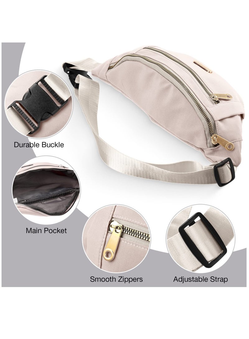 Zikra Packs, Waterproof Waist Packs for Women and Men with Adjustable Strap Waist Pouch for Sports Running Exercise Walking Travel 3 Pcs - Image 2