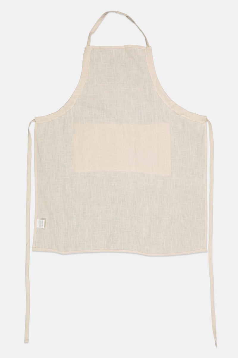 Muy Mucho Adjustable Textured Kitchen Apron, Cream - Image 2