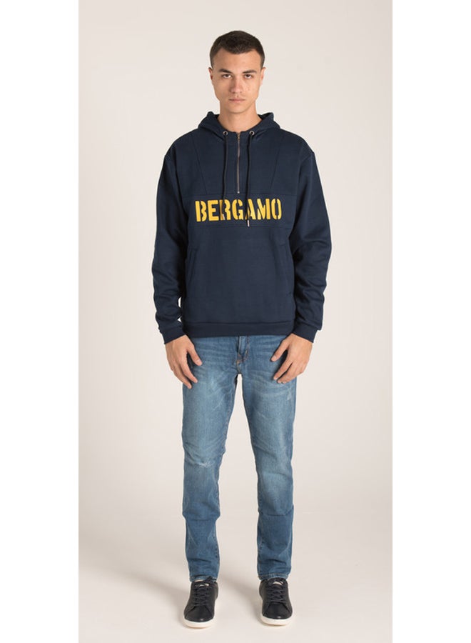 Marco Bergamo SWEATSHIRT WITH  QUARTER-ZIP - Image 1