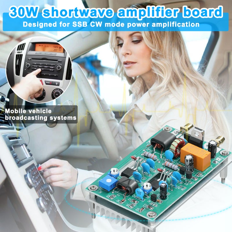 30W 3-28MHz Shortwave Power Amplifier Board CW SSB Linear High Frequency Power Amplifier Finished Board - Image 2