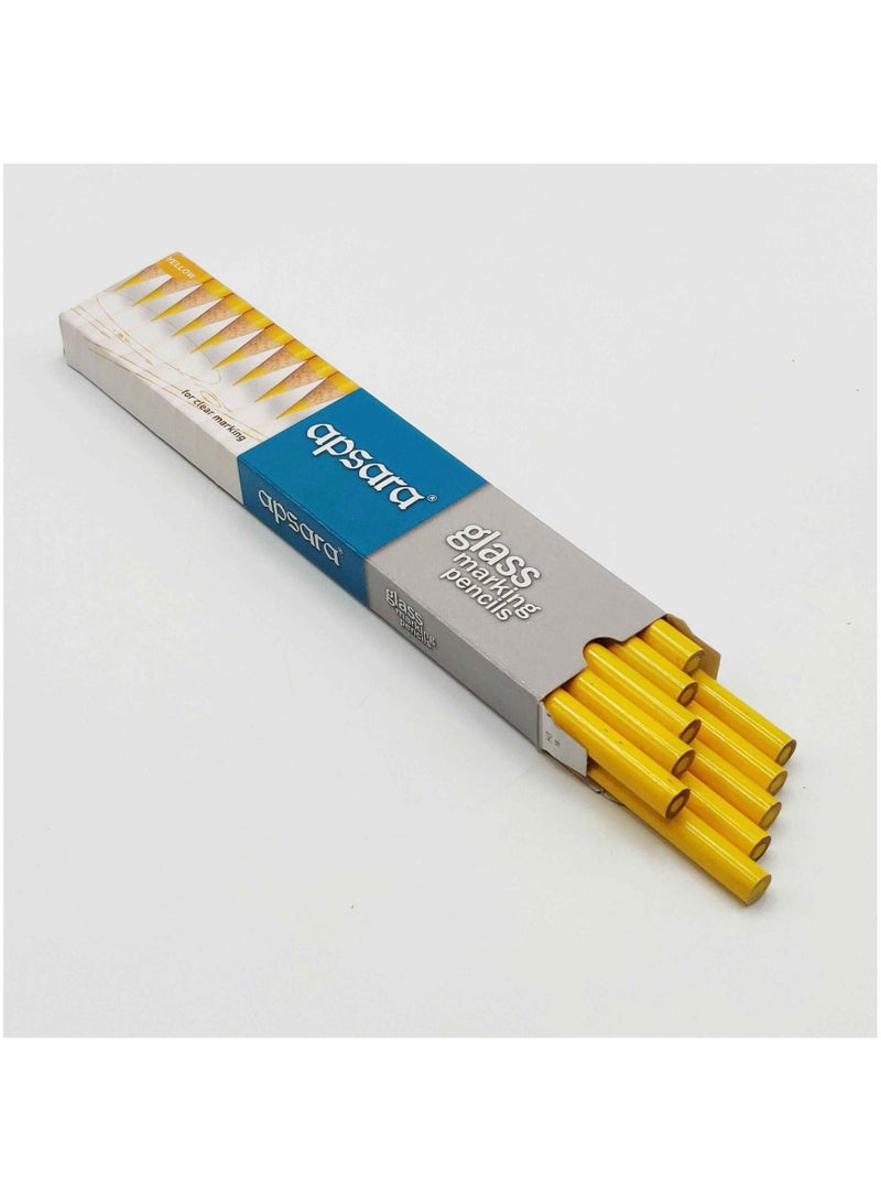 Apsara 10 Pcs Glass Marking Pencils