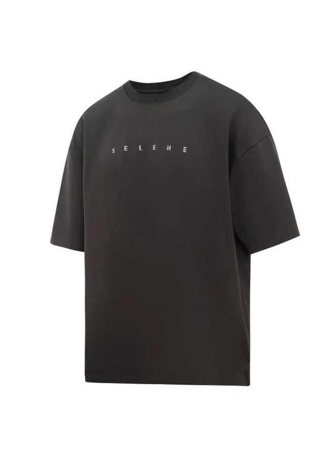 Selene Unisex - Logo Print Oversized T-Shirt