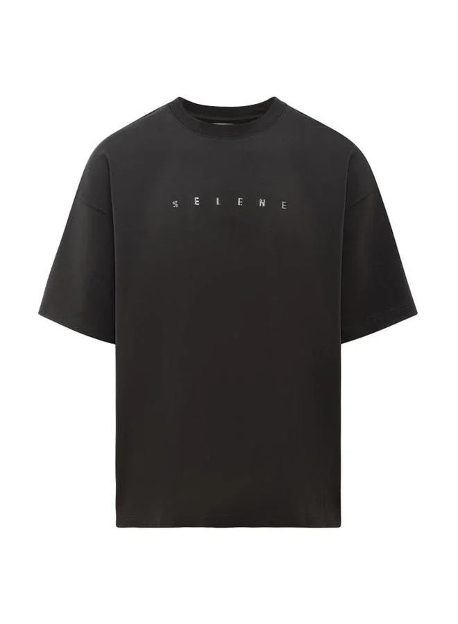 Selene Unisex - Logo Print Oversized T-Shirt