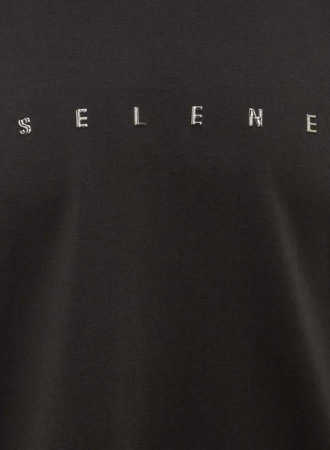 Selene Unisex - Logo Print Oversized T-Shirt - Image 3