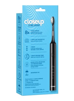 Closeup Sonic Expert Black Rechargeable Toothbrush  - Image 2